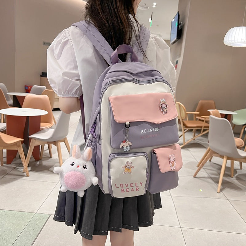 Kawaii Women's Japanese Backpack Large Capacity Cute Anime Design Harajuku Fashion