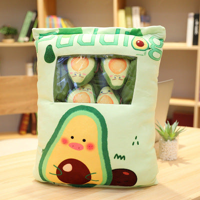 Kawaii Doll Cute Soft Plush Toy Snack Pillow Penguin, Avocado, Rabbit, Corgi, Totoro