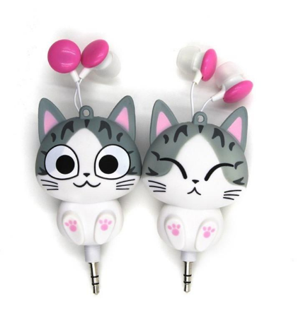 Kawaii Kitty and Panda EarPhones