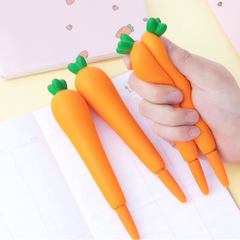Kawaii Pencil Box Carrot Stationery Cute Design