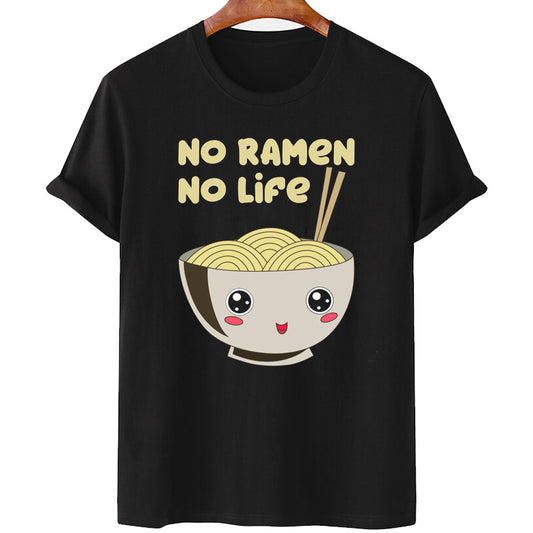 Camiseta japonesa Kawaii Ramen Noodles Bowl Harajuku