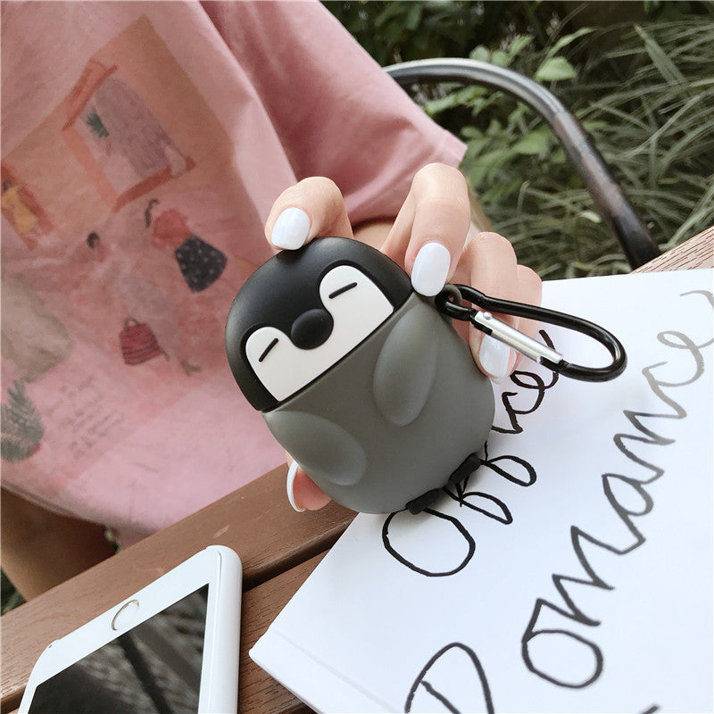 Kawaii Penguin Earphone Set Compatible with Apple, Cute