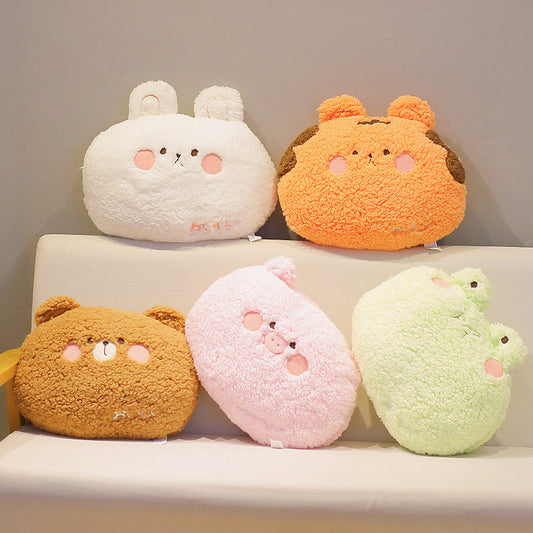 Kawaii Animal Plush Pillow Toy Doll Cute Bear Rabbit Pig Frog Cat Designs