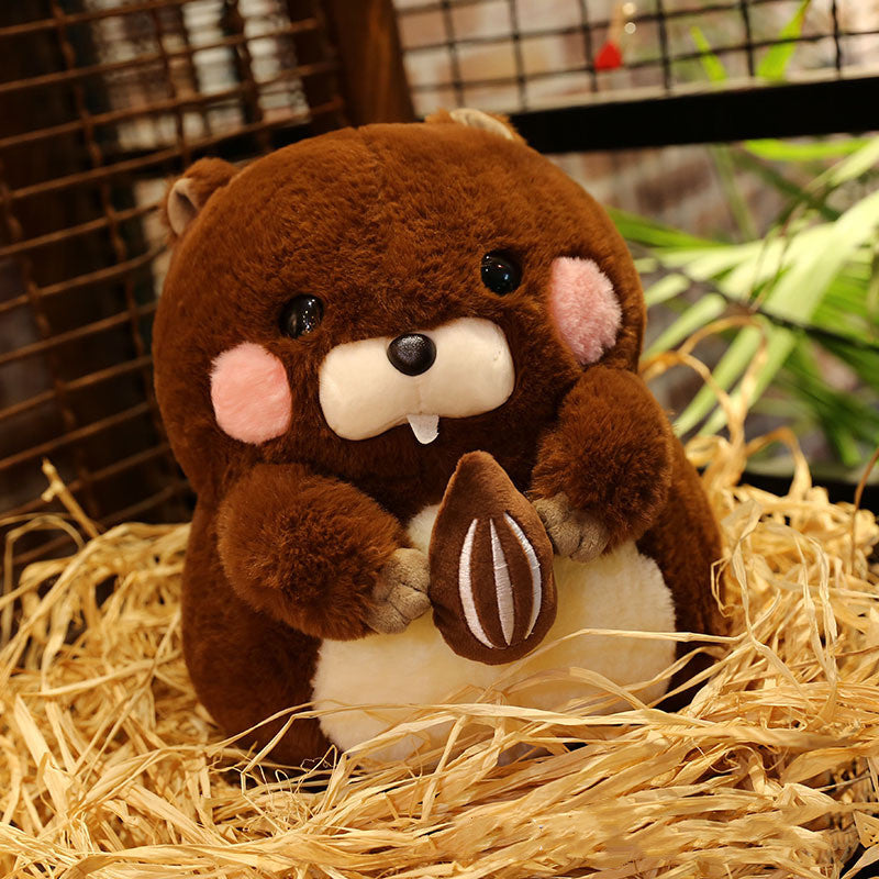 Almohada de muñeca de peluche Kawaii Groundhog