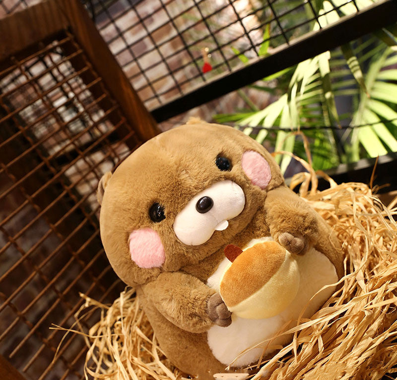 Almohada de muñeca de peluche Kawaii Groundhog