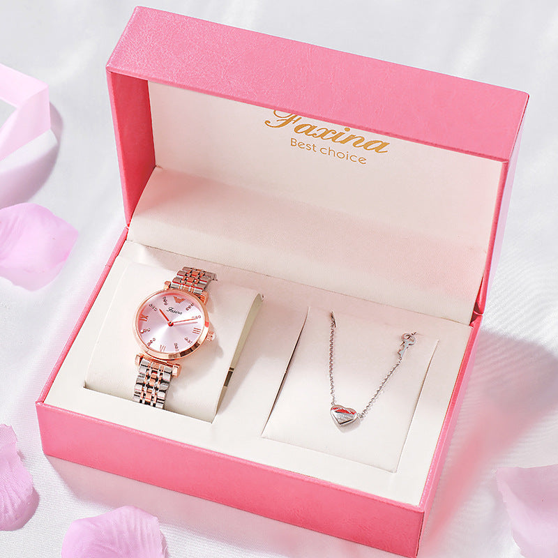 Conjunto de collar de joyería de reloj Kawaii lleno de reloj de estrella reloj electrónico lindo regalo
