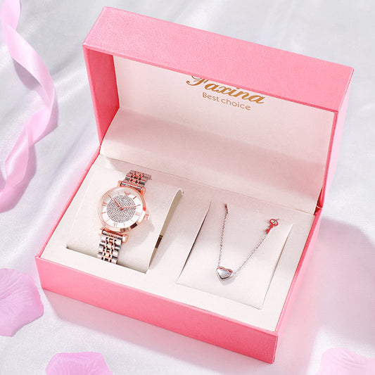 Kawaii Watch Jewelry Necklace Set Full Of Star Watch Electronic Watch Cute Gift