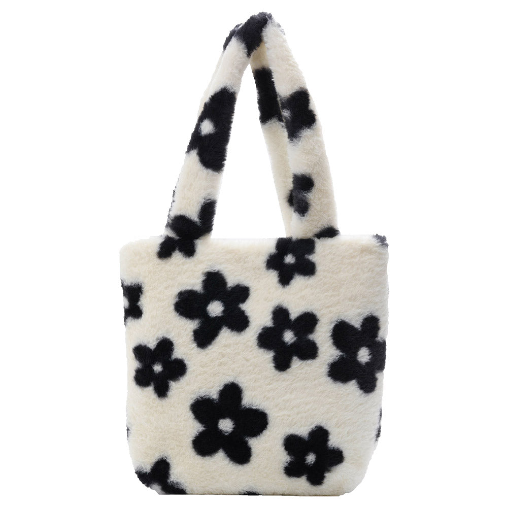 Kawaii Soft And Cute Plush Flower Shoulder Bag