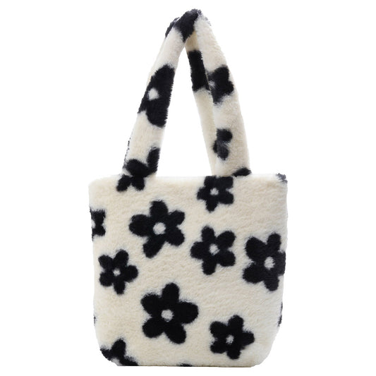 Kawaii Soft And Cute Plush Flower Shoulder Bag