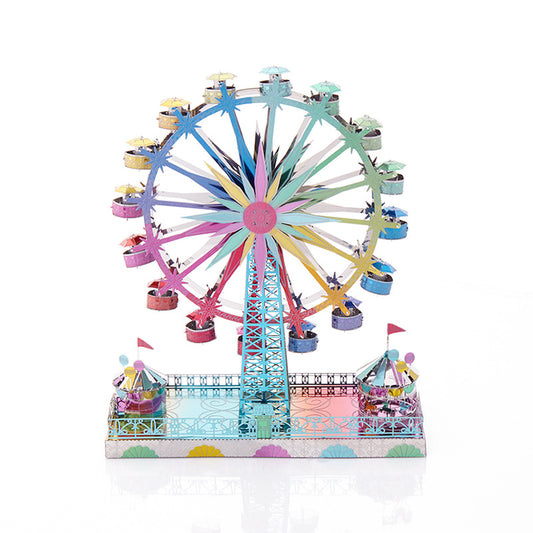 Kawaii Ferris Wheel Fair Puzzle fait à la main Assemblage de jouets Ornements mignons