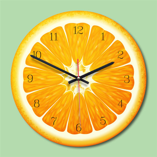Kawaii Fruits Wooden Clock Creative Design wall clock