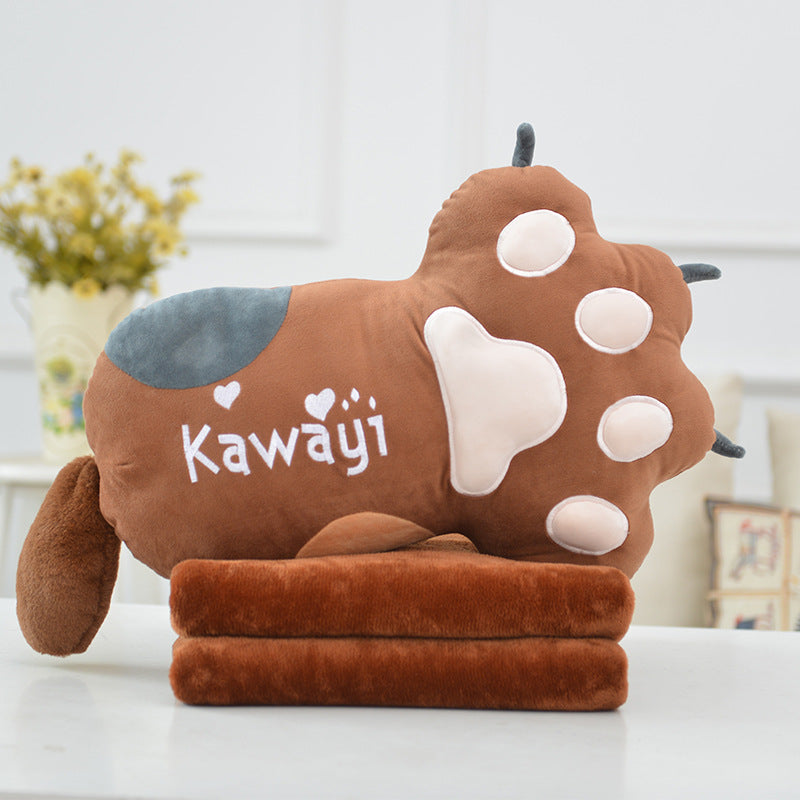 Kawaii Kitty Paw gros oreiller mignon