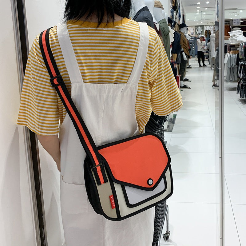 Kawaii Cartoon Art Anime Shoulder Messenger Bag Two-dimensional Trend Design