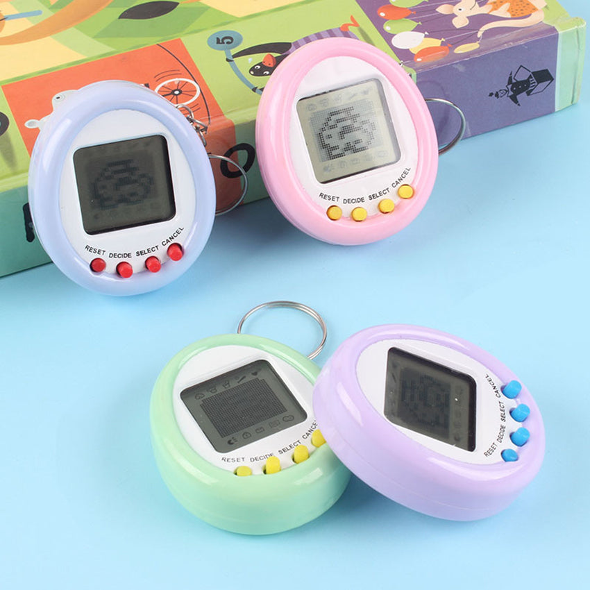 Máquina de juego de mascotas en miniatura interactiva Kawaii Virtual Pet Game Macaron