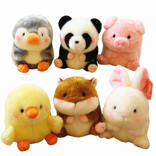 Kawaii Animals Piggy Penguin Panda Duck Rabbit Plush Cute Toy Doll