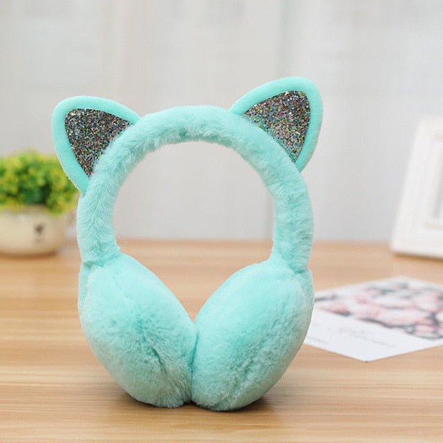 Kawaii Kitty Earmuffs Cute Cat Harajuku Design