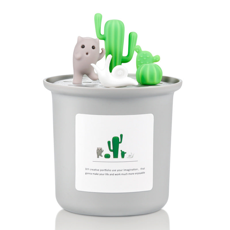 Kawaii Cactus Cat Snail Friends Humidificador creativo Diseño lindo
