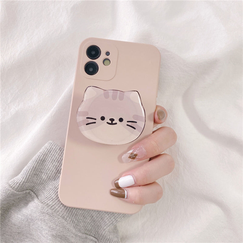 Kawaii Cat Phone Case Appareil photo tout compris créatif