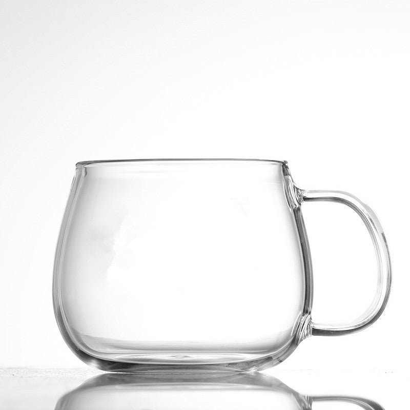 Kawaii Coffee & Chocolate Cup Glass Expression Moka Mug 280ml
