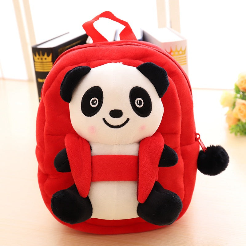 Kawaii Panda Girl Anime Cartoon Plush Backpack School Children's Bag