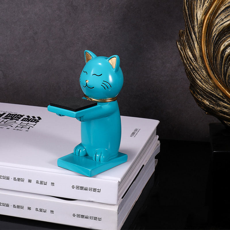 Kawaii Creative Cat Watch Table Soporte de exhibición de oso lindo