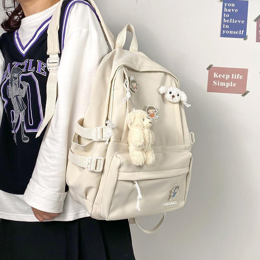 Kawaii Original Simple All-match Japanese Backpack Junior Teens Students