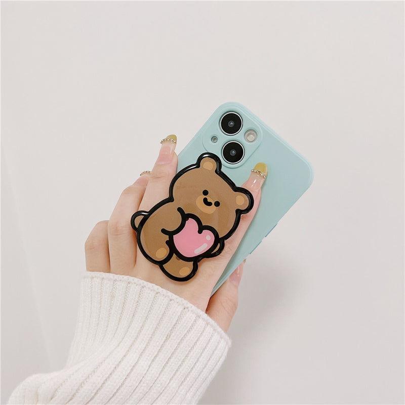 Kawaii japonais mignon ours anime étui de téléphone en silicone